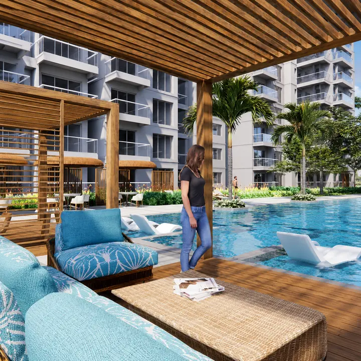 Pool deck at Fortune Primero Seven Pool deck at Fortune Primero Seven